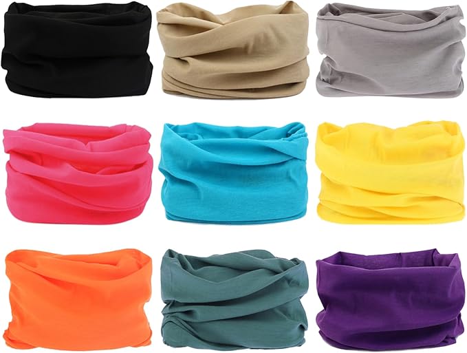 Venswell Neck Gaiter Face Mask Men Women, Seamless Bandana Rave Face Cover by Venswell