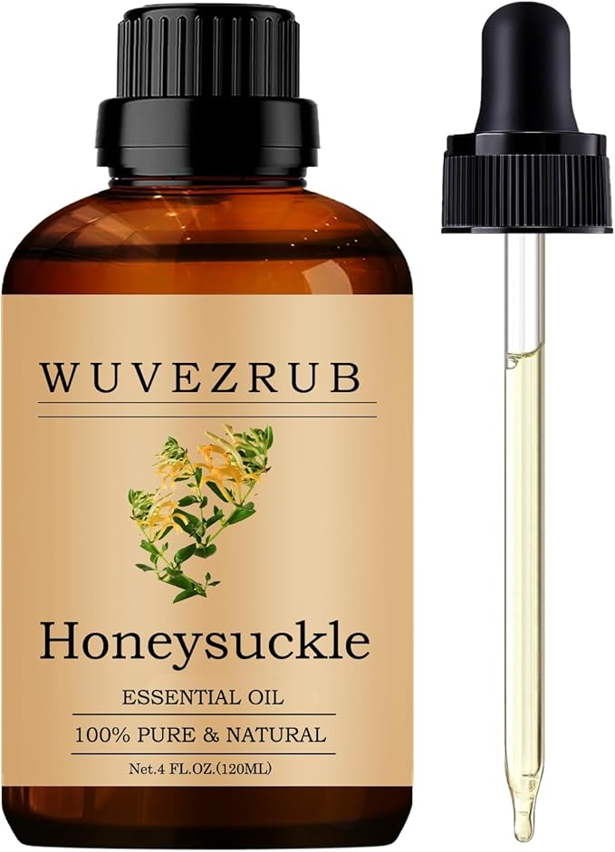 Honeysuckle Essential Oils, 120ML Pure and Natural Essential Oil by WUVEZRUB
