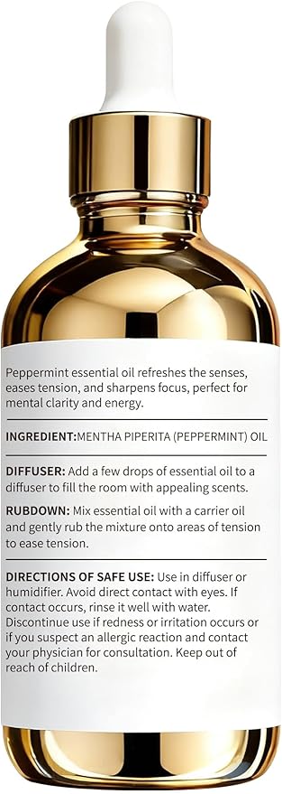 100% Pure Peppermint Oil 4 fl oz Peppermint Essential Oil - Image 6