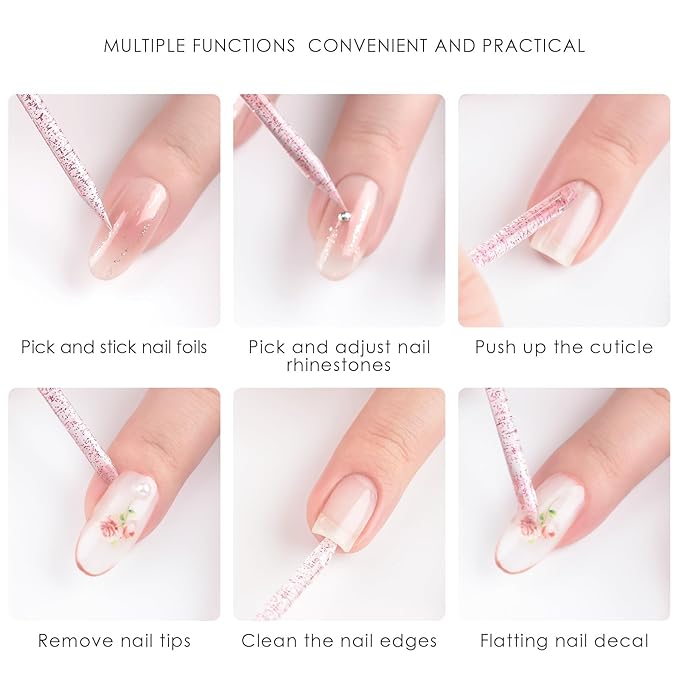 100Pcs Disposable Nail Sticks Double-End Nail Cuticle Pusher Remover Nail Care - Image 4