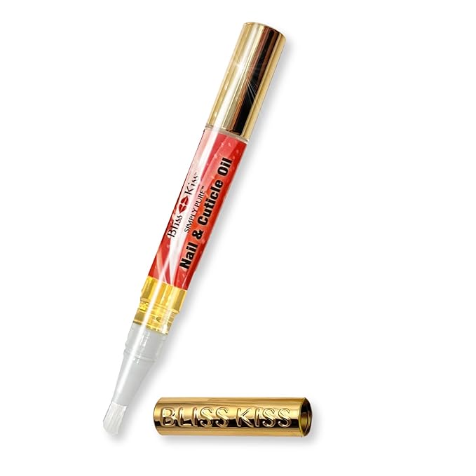 Bliss Kiss | 1 Candy Cane Fragrance | Nail Oil Cuticle Pen w/Vitamin E & by BlissKiss