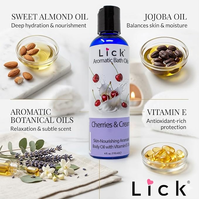 Lick Cherries and Whipped Cream Aromatic Bath Oil - Image 4