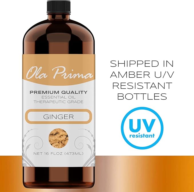 Ola Prima Ginger Essential Oil – Therapeutic Grade Oil - Image 6
