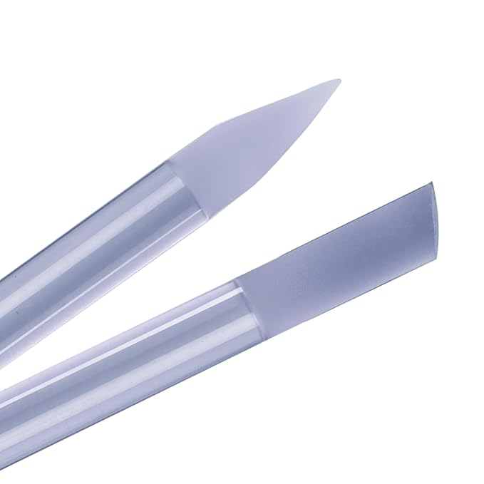 BONA FIDE BEAUTY Glass Cuticle Pusher, 1-Pieces Blue Gentle Czech Manicure Stick by BonaFideBeauty