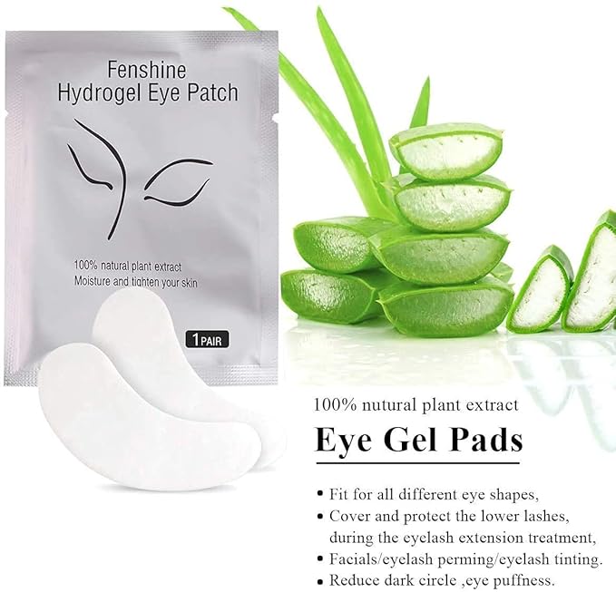 fenshine 200 Pairs Eyelash Extension Eye Pads Lint Free Hydrogel Eye Patches - Image 2