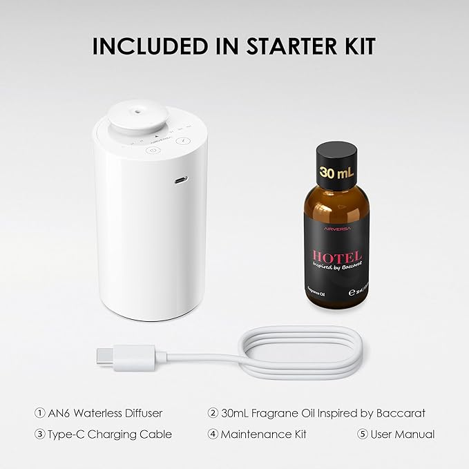 Airversa Waterless Essential Oil Diffuser Starter Kit - Image 6