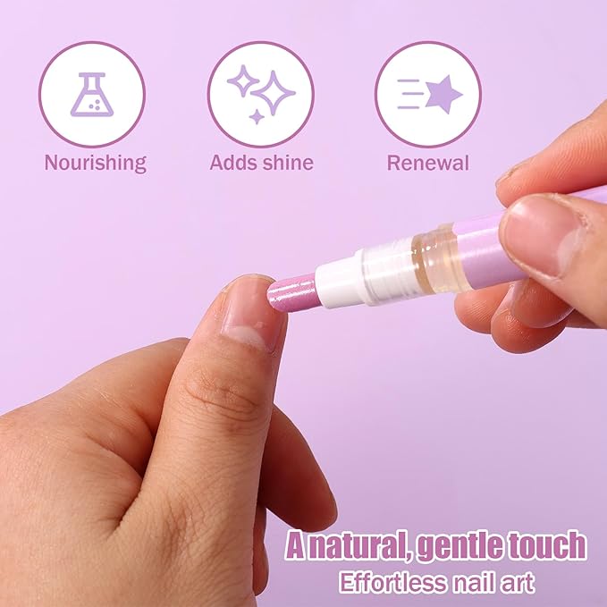 3pcs 3 in 1 Cuticle Oil Pen, Cuticle Pusher & Oil Pen - Image 4
