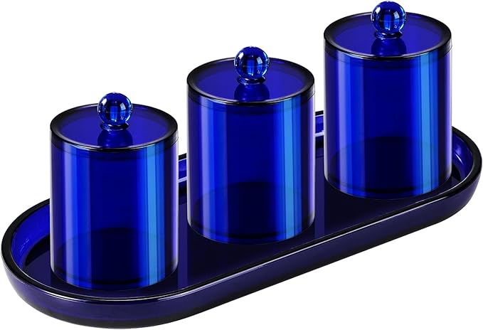SheeChung Acrylic Vanity Tray, 2 Pack, 9.65 in x 4.5 in x 0.79 in, Catchall Tray - Image 4