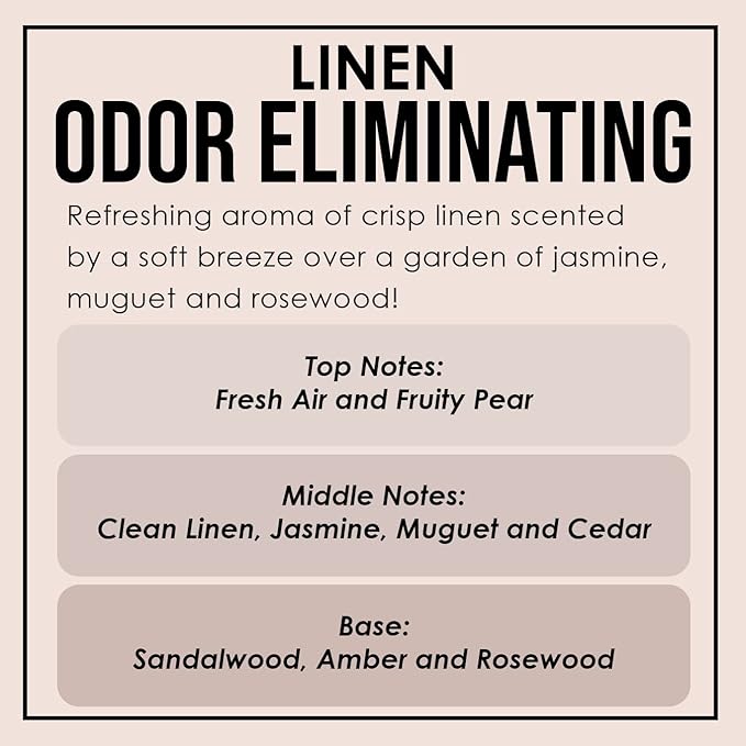 Fresh Linen Odor Eliminating Highly Fragranced Candle - Image 5
