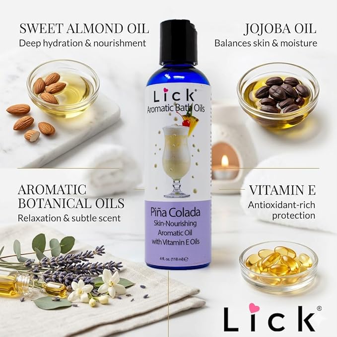 Lick Pina Colada Aromatic Bath Oil - Image 5