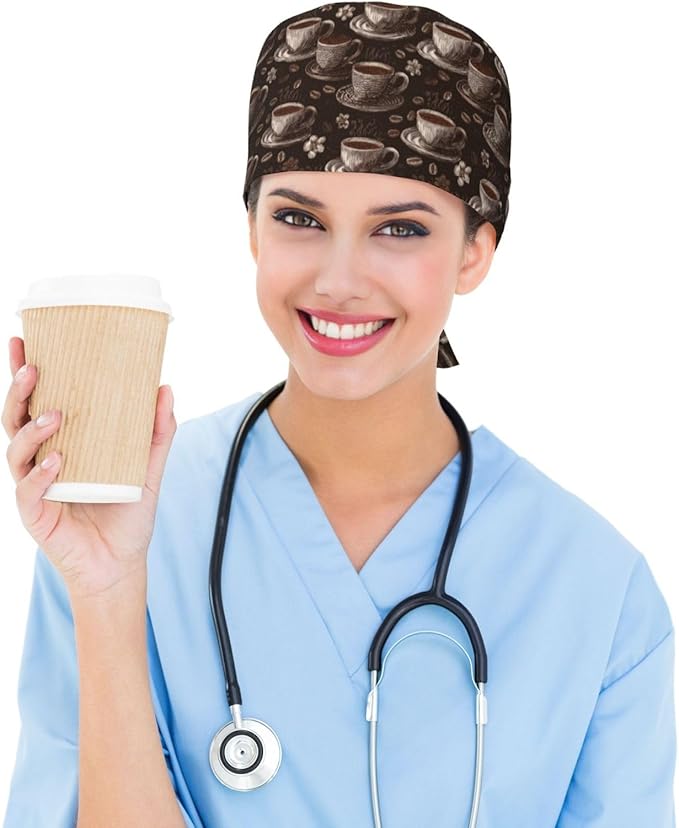 Alligator Ice Cream Working Cap, Scrub Cap - Image 6