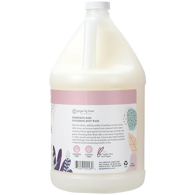 Ginger Lily Farms Botanicals Nourishing Body Wash, 100% Vegan & Cruelty-Free - Image 3