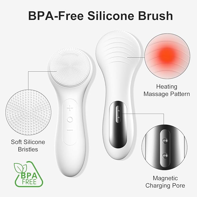 OWLMATE Facial Cleansing Brush, Electric Face Scrubber - Image 4