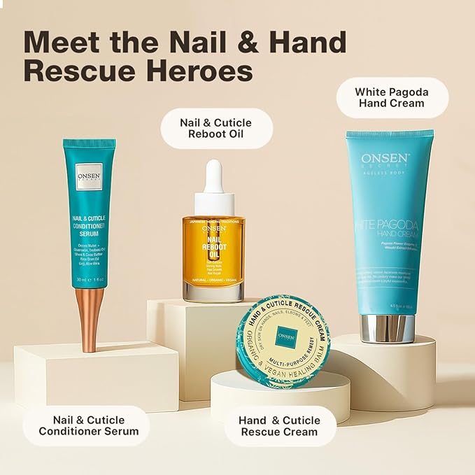 Onsen Nail & Cuticle Cream Treatment w/Japanese Tsubaki, Jojoba & Lavender Oil - Image 7