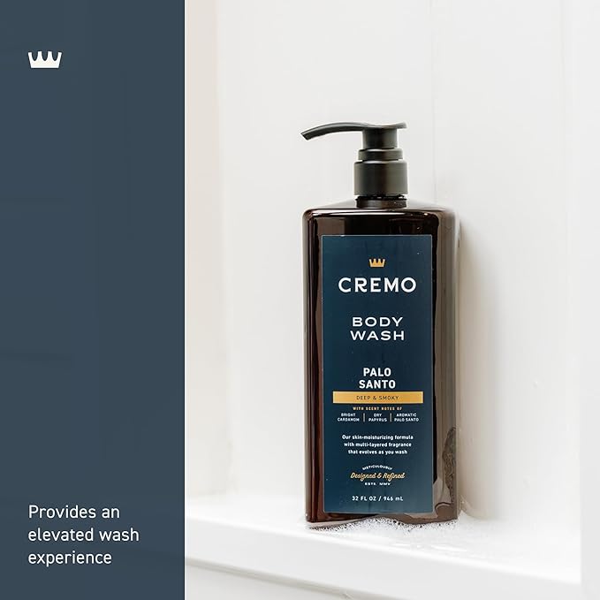 Cremo Rich-Lathering Palo Santo Body Wash - Image 3