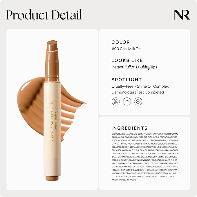 Nature Republic HONEY MELTING LIP SOFT LIP STICK Hydrating Gloss, Moisturizing - Image 7