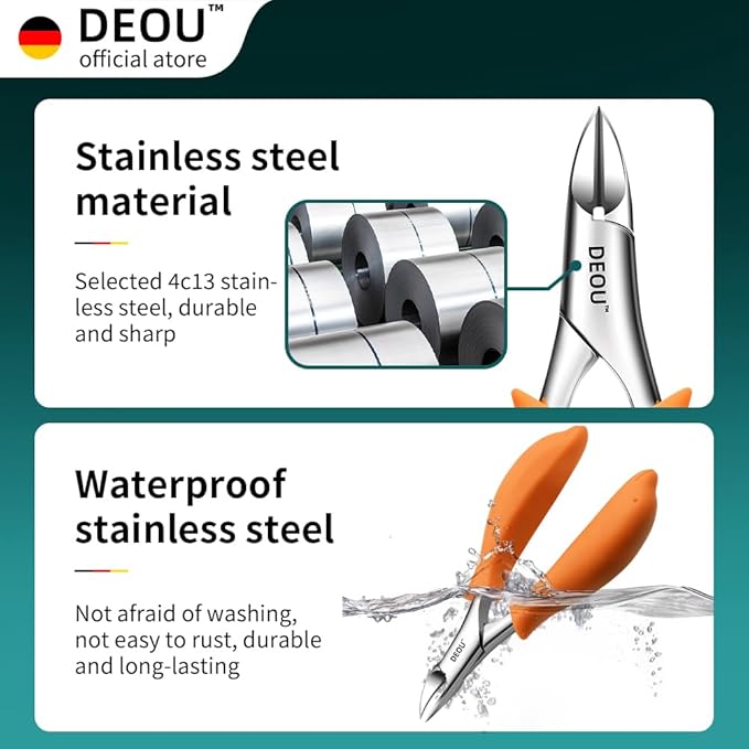 DEOU Podiatrist Toenail Clippers Ingrown Toenail Tools - Image 5