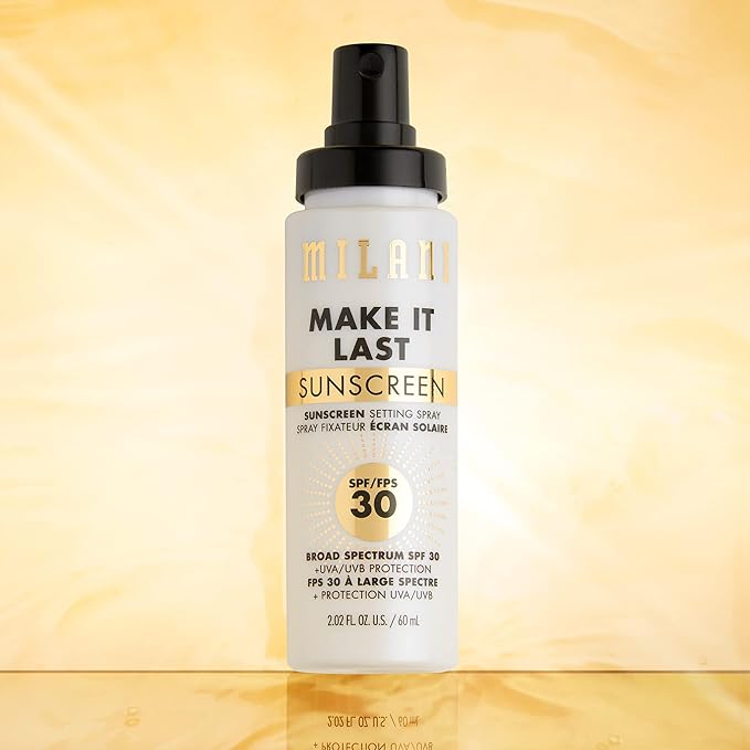 Milani Sunscreen Setting Spray + Primer, Make It Last Sunscreen - Image 5