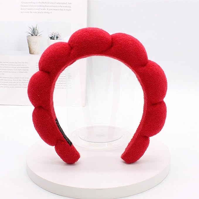Spa Headbands for Washing Face Makeup Skin Care Headband Women Bubble Facial - Image 2