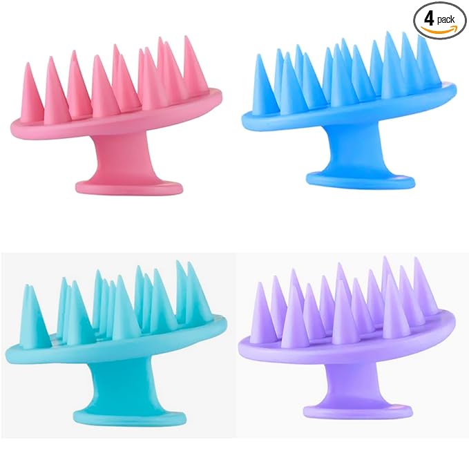 INVODA 4PCS Scalp Scrubber Brush Shampoo Massager by INVODA