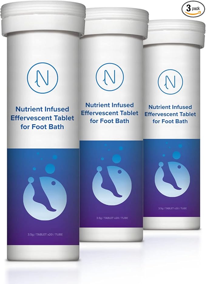 Diabetic Foot Soak Effervescent Tablets Foot Care by Nerve Spa, Anti-Swelling by M+PAIN+MANAGEMENT+TECHNOLOGIES