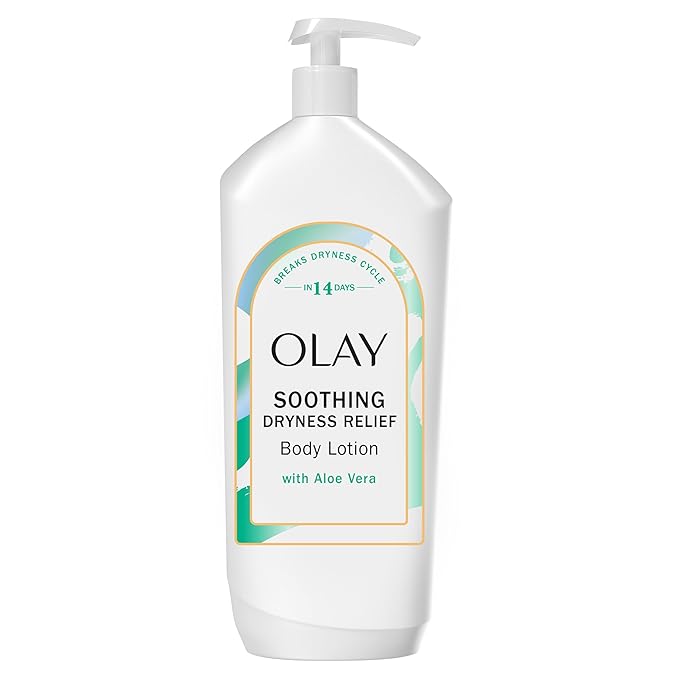 Olay Body Lotion for Women, Soothing Dryness Relief, 24hr Moisturizing & Deep by Olay