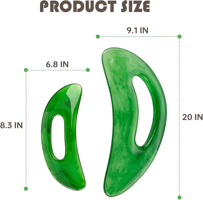 Gua Sha Massage Tool with Handle, Handheld Guasha Board - Image 3