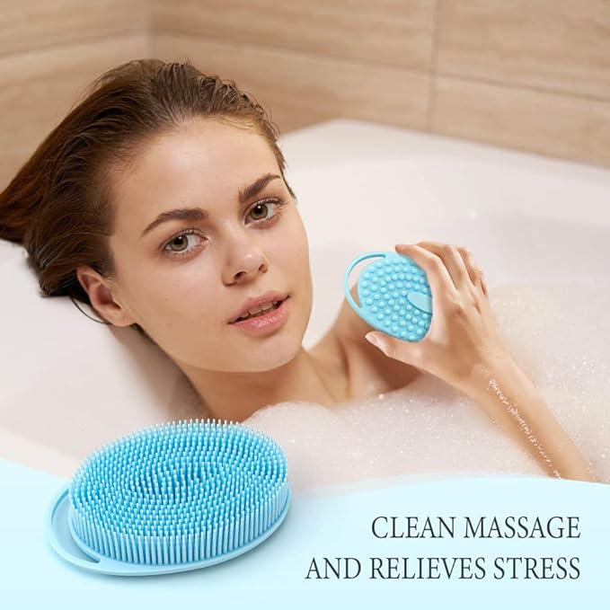 3 Pack Silicone Body Scrubber, Exfoliating Body Scrubber Fit - Image 6