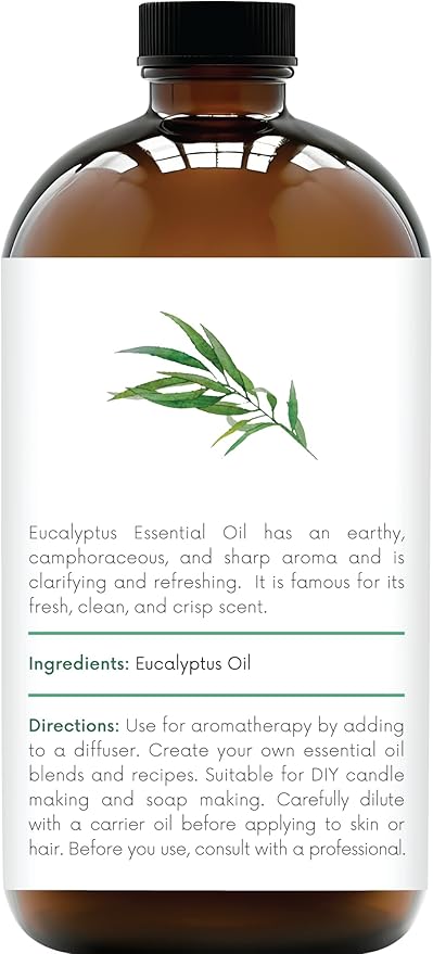 Handcraft Blends Eucalyptus Essential Oil in Glass Bottle – Huge 16 Fl Oz – - Image 2