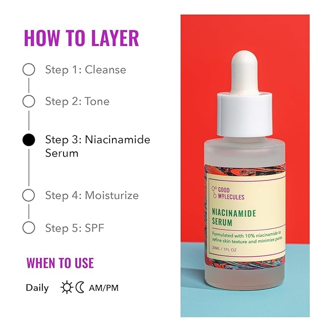 Good Molecules Niacinamide Serum Pack 2 – 30 ml Each | 10% Niacinamide Serum to - Image 5