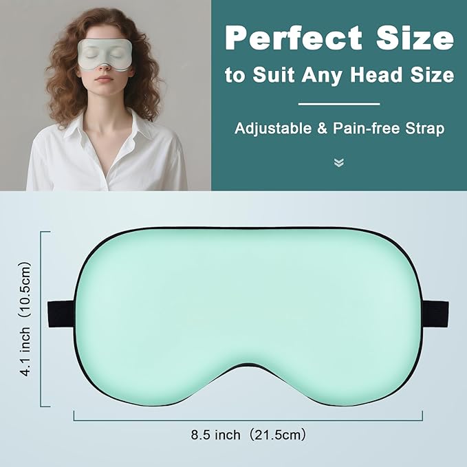 Sleep Mask for Side Sleeper Women Men, Eye Mask for Sleeping Light Blocking - Image 3