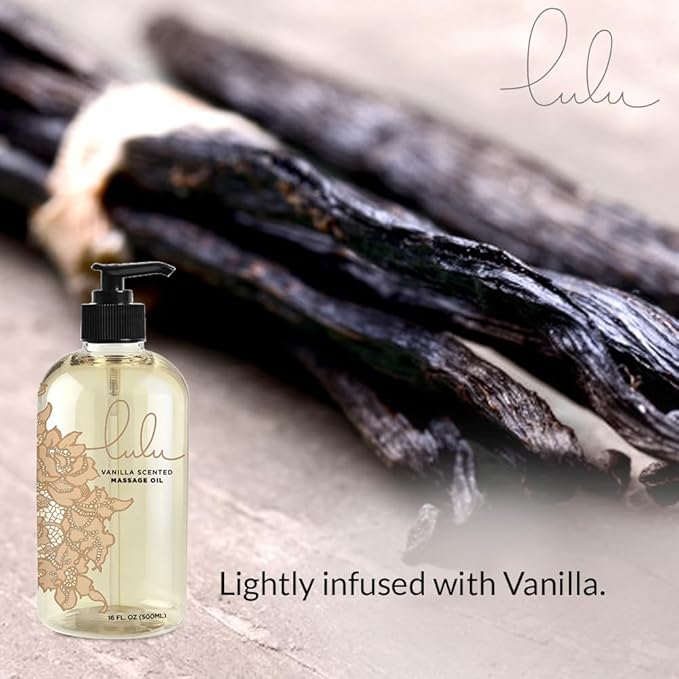 Lulu Vanilla Massage Oil with Fractionated Coconut & Cocoa Butter, Deeply - Image 5