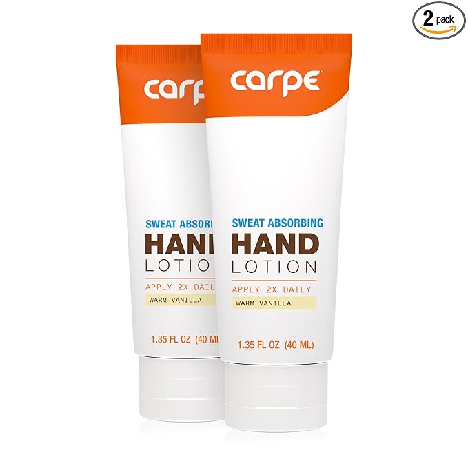 Carpe Sweat Absorbing Hand Lotion A dermatologist-recommended smooth lotion by Carpe