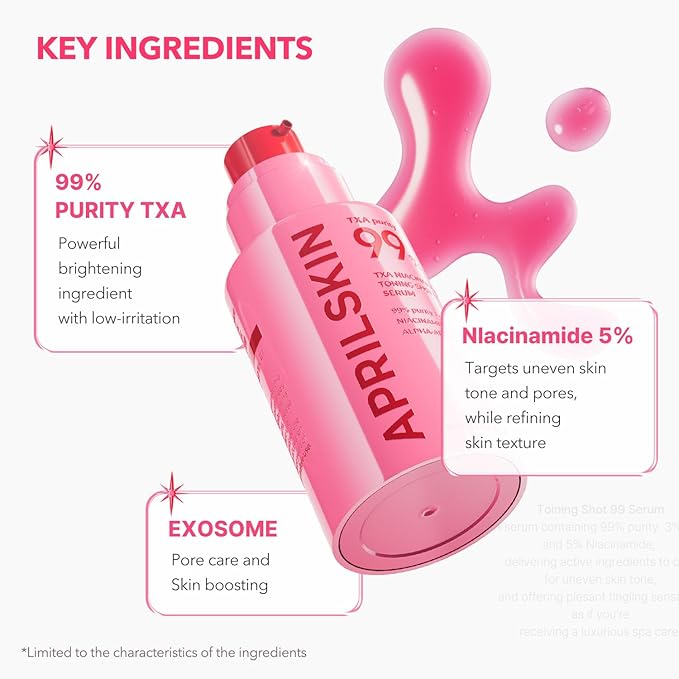 APRILSKIN TXA Niacinamide Toning Shot 99 Spicule Facial Serum｜Skin Booster Serum - Image 4