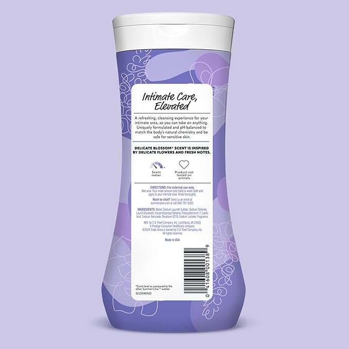 Summer’s Eve Feminine Wash, Delicate Blossom, Daily pH-Balanced Body Wash - Image 7