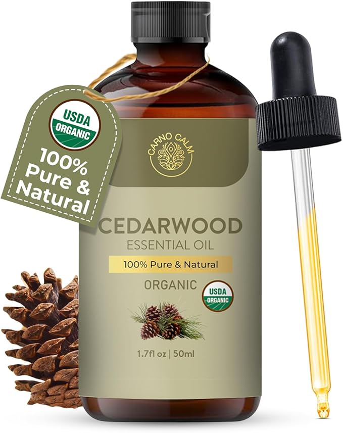 Organic Cedarwood Essential Oil 50ml : 100% Pure & Natural Cedarwood Oil - Image 2