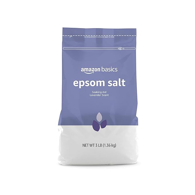 Amazon Basics Epsom Salt Soaking Aid, Lavender Scented, Relax & Relief by AmazonBasics