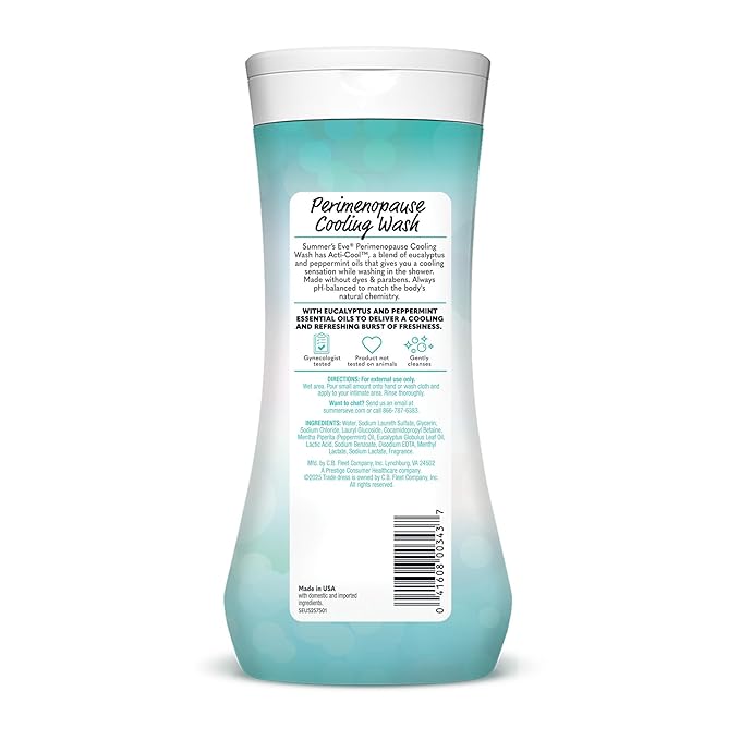 Summer's Eve Perimenopause Cooling Wash, Cooling pH-Balanced Formua - Image 8