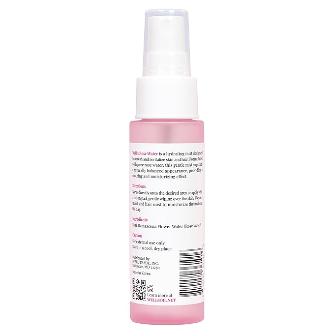 Well's Oil Rosewater Face & Hair Mist Spray | Floral Rosewater Hydrosol | - Image 9