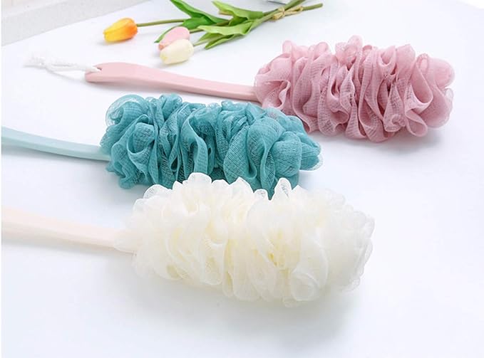 Back Scrubber for Shower, Loofah Long Handle Bath Body Brush, Soft Nylon Mesh - Image 9