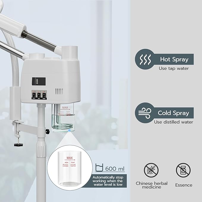 Paddie Professional 3 in 1 Facial Steamer on Wheels - Image 5