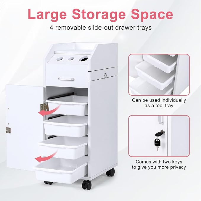 Winado Hair Salon Storage Cart - Image 4