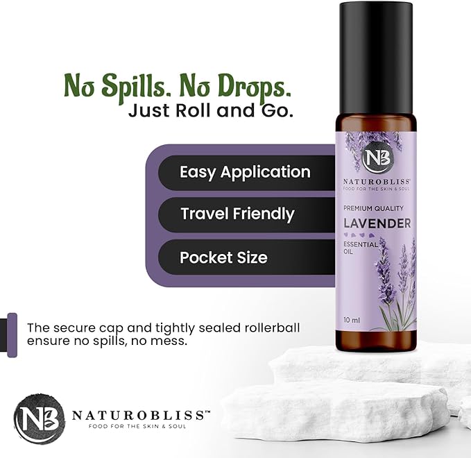 NaturoBliss Lavender Essential Oil Roll On, 10 ml - Image 6