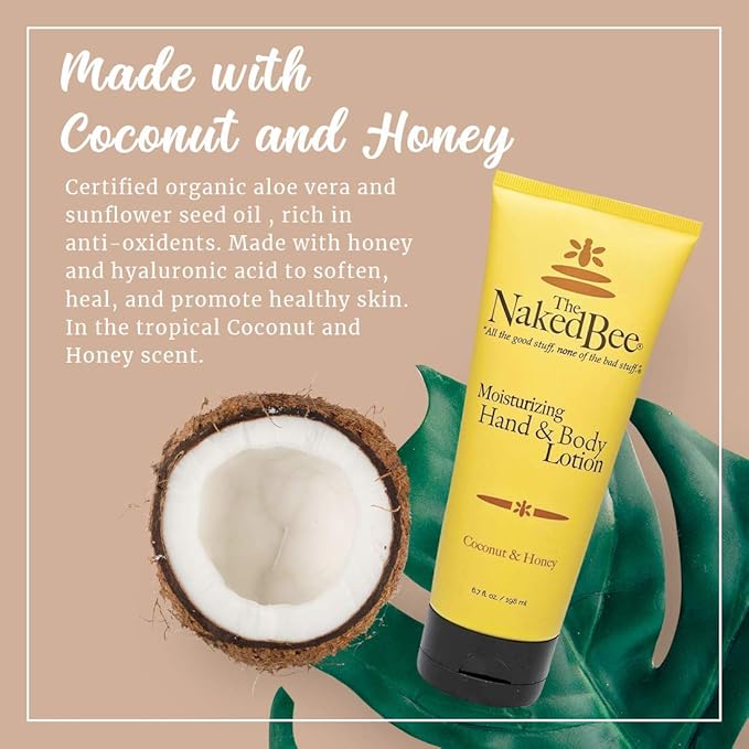 The Naked Bee Coconut & Honey Moisturizing Hand & Body Lotion, 6.7 Oz - Image 2