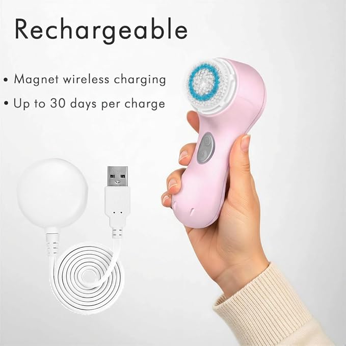 Microtree Electric Facial Cleansing Brush, No Rotation, Sonic Vibrating Deep - Image 5