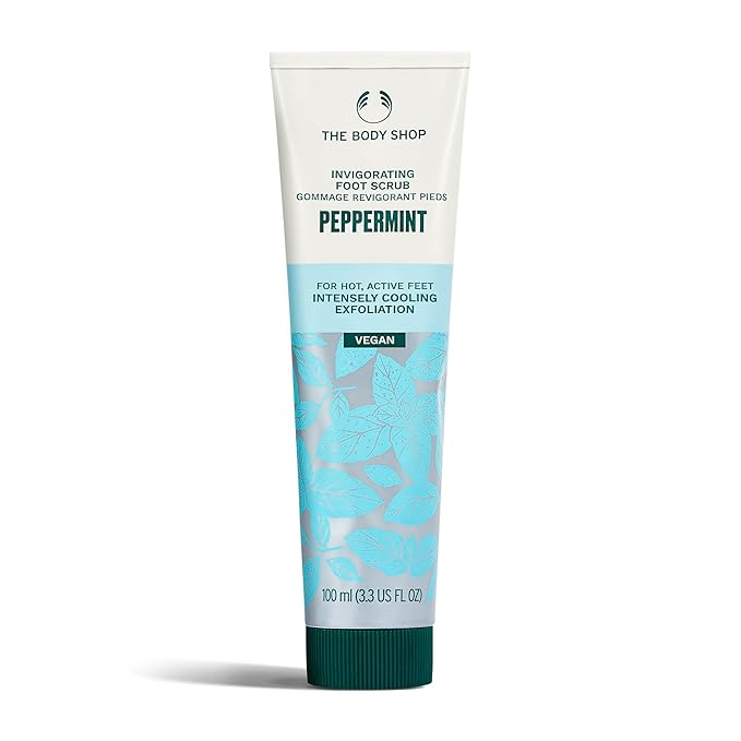 The Body Shop Peppermint Invigorating Foot Scrub | Cooling Exfoliator by TheBodyShop