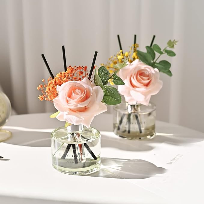 COCODOR Rose Flower Reed Diffuser/Pure Cotton/6.7oz/1 Pack/Reed Diffuser - Image 7