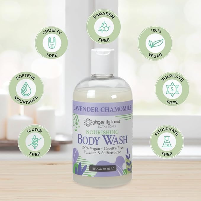 Ginger Lily Farms Botanicals Nourishing Body Wash, 100% Vegan & Cruelty-Free - Image 4