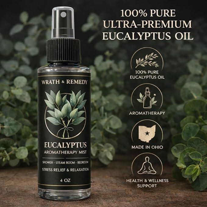 Eucalyptus Shower Spray Aromatherapy — 700+ Sprays, USDA Organic 100% Pure - Image 2