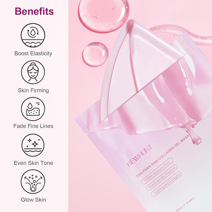 Salmon DNA PDRN Collagen Jelly Gel Mask, Overnight Face Mask, Hydrogel Mask - Image 2